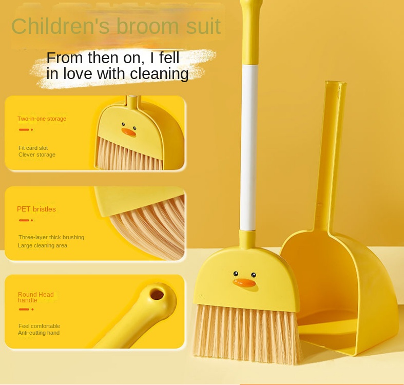 식품 등급 PP 어린이 미니 빗자루 쓰레받기 세트 3  - Kids Outdoor Broom 리뷰 및 가격